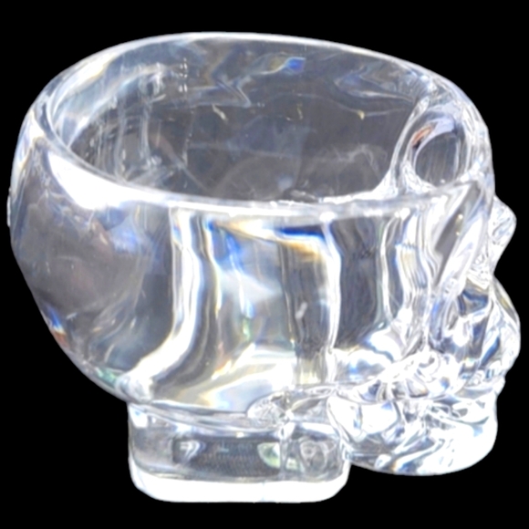 NEW 4"CRYSTAL HEAD" VODKA SKULL PLASTIC SHOT GLASSES - Picture 4 of 8